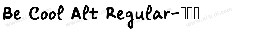 Be Cool Alt Regular字体转换
